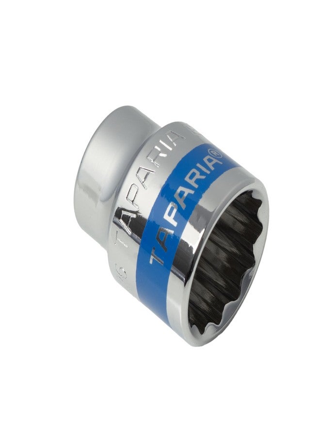 تاباريا مفتاح ربط مربع من تاباريا مقاس 26 مم (1/2 بوصة) - 12 نقطة أو مفتاح ربط سداسي مزدوج للصواميل والبراغي القياسية، متوافق مع مفاتيح الربط، ومقابض L، والمفاتيح الكهربائية - لأعمال السيارات والميكانيكا - أعمال يدوية - Image 3